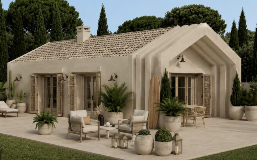 Concepto exterior · Jardín mediterráneo